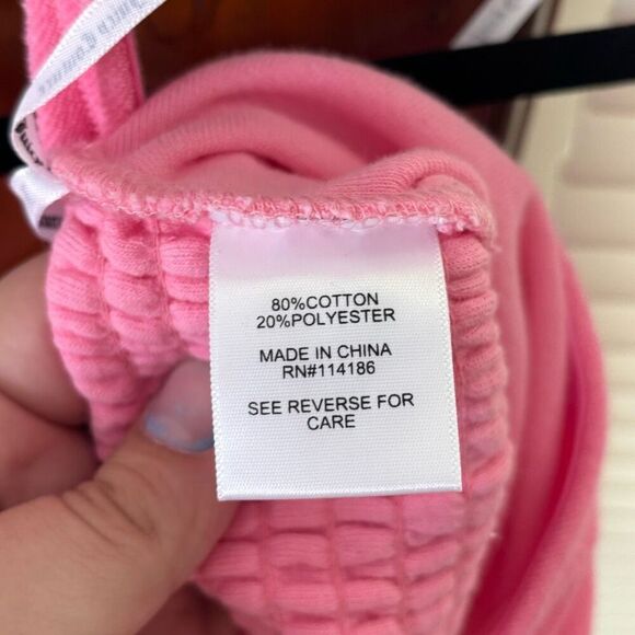 UO Juicy Couture Pink Terry Cloth Halter Crop Top NWT Y2K Size Medium - Picture 9 of 9